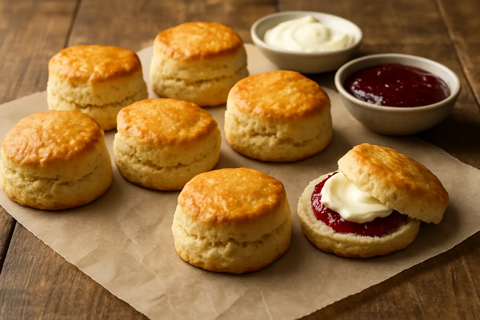 Scones in air fryer | 10 min cook | 5/5 stars | 4 easy steps