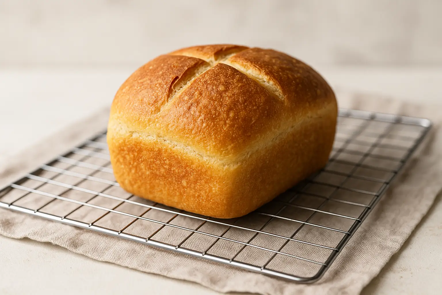 Bread in air fryer fresh out of the basket